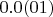 $0.0(01)$