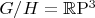 $G/H={\mathbb R}{\mathrm P}^3$