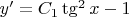 $y'=C_1\tg^2x-1$