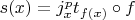 $s(x)=j^p_xt_{f(x)}\circ f$