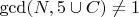 $ \( \gcd(N, 5 \cup C) \neq 1 \)$ $ \( \gcd(N, 5 \cup C) \neq 1 \)$
