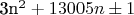 3n^{2} + 13005n \pm 1