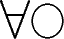 $$\scalebox{3}{\(\forall\)}\raisebox{1ex}{\(\scalebox{2}{\(\bigcirc\)}\)}$$