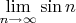 $\lim\limits_{n \to\infty} \sin n$