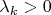 $ \lambda_k > 0 $ $ \lambda_k > 0 $