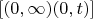 $[(0, \infty) (0, t)]$