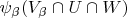 $\psi_{\beta}(V_{\beta}\cap U\cap W)$