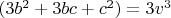 $(3b^2+3bc+c^2)=3 v^3$