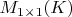 $M_{1\times1}(K)$