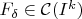 $F_{\delta}\in\mathcal{C}(I^k)$