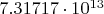 $7.31717 \cdot 10^{13}$