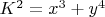$K^2=x^3+y^4$