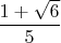 $\dfrac{1+\sqrt 6}{5}$
