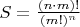 $S=\frac{(n \cdot m)!}{(m!)^n}$ $S=\frac{(n \cdot m)!}{(m!)^n}$