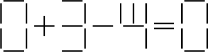 $\tikz[scale=.1, ultra thick]{
\draw ( 1,20) -- ( 9,20);
\draw (10,11) -- (10,19);
\draw ( 0,11) -- ( 0,19);
\draw (10, 1) -- (10, 9);
\draw ( 0, 1) -- ( 0, 9);
\draw ( 1, 0) -- ( 9, 0);
\draw (13,10) -- (21,10);
\draw (17, 6) -- (17,14);
\draw (24, 0) -- (32, 0);
\draw (33, 1) -- (33, 9);
\draw (24,10) -- (32,10);
\draw (33,11) -- (33,19);
\draw (24,20) -- (32,20);
\draw (36,10) -- (44,10);
\draw (47,11) -- (47,19);
\draw (52,11) -- (52,19);
\draw (57,11) -- (57,19);
\draw (48,10) -- (56,10);
\draw (57, 1) -- (57, 9);
\draw (60,11) -- (68,11);
\draw (60, 9) -- (68, 9);
\draw (72,20) -- (80,20);
\draw (81,11) -- (81,19);
\draw (71,11) -- (71,19);
\draw (81, 1) -- (81, 9);
\draw (71, 1) -- (71, 9);
\draw (72, 0) -- (80, 0);
}$