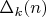 $\Delta_k(n)$ $\Delta_k(n)$