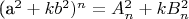 (a^2  + kb^2 )^n  = A_n^2  + kB_n^2