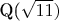 \mathbb{Q}(\sqrt{11})