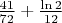 $\frac{41}{72}+\frac{\ln{2}}{12}$ $\frac{41}{72}+\frac{\ln{2}}{12}$