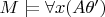 $M \models \forall x (A \theta ')$