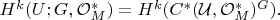 $H^k(U;G,\mathcal{O}_M^*)=H^k(C^*(\mathcal{U},\mathcal{O}_M^*)^G).$ $H^k(U;G,\mathcal{O}_M^*)=H^k(C^*(\mathcal{U},\mathcal{O}_M^*)^G).$