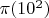 $\pi(10^2)$ $\pi(10^2)$