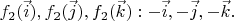 $f_2(\vec i), f_2(\vec j), f_2(\vec k): - \vec i, - \vec j, - \vec k.$
