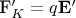 \mathbf{F}$'_K=q\mathbf{E'} \mathbf{F}$'_K=q\mathbf{E'}