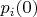 $p_i(0)$