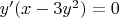 $y'(x-3y^2)=0$