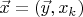 $\vec{x}=(\vec{y},x_k)$