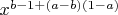 $x^{b-1 + (a-b)(1-a)}$