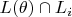 $L(\theta)\cap L_i$