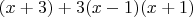 $(x+3)+3(x-1)(x+1)$