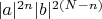 $|a|^{2n} |b|^ {2(N-n)}$