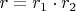 $r=r_1\cdot r_2$
