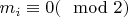 $m_i \equiv 0 (\mod 2)$