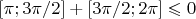 $[\pi;3\pi/2]+[3\pi/2;2\pi]\leqslant 0$
