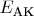 $E_\text{АК}$