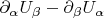 $\partial_{\alpha}U_{\beta}-\partial_{\beta}U_{\alpha}$