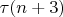 $\tau(n+3)$