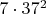 $7 \cdot 37^2$