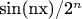 sin(nx)/2^n