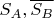 $S_A, \overline{S_B}$