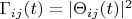$\Gamma_{ij}(t)=|\Theta_{ij}(t)|^2$ $\Gamma_{ij}(t)=|\Theta_{ij}(t)|^2$