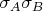 $\sigma_A\sigma_B$