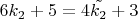 $6k_2 + 5=4\tilde{k_2} + 3$