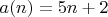 $a(n)=5n+2$