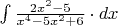 $\int \frac{2x^2-5}{x^4-5x^2+6} \cdot dx$