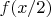 $f(x/2)$ $f(x/2)$